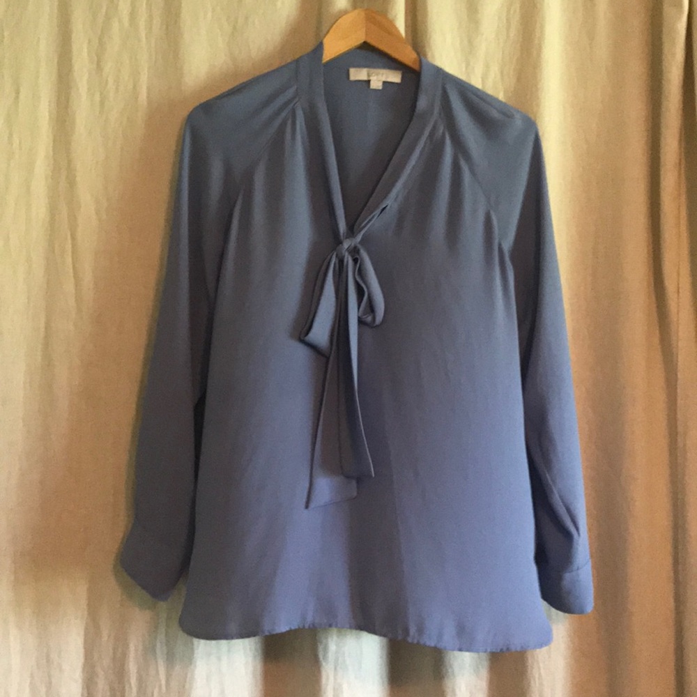 Lilac tie blouse